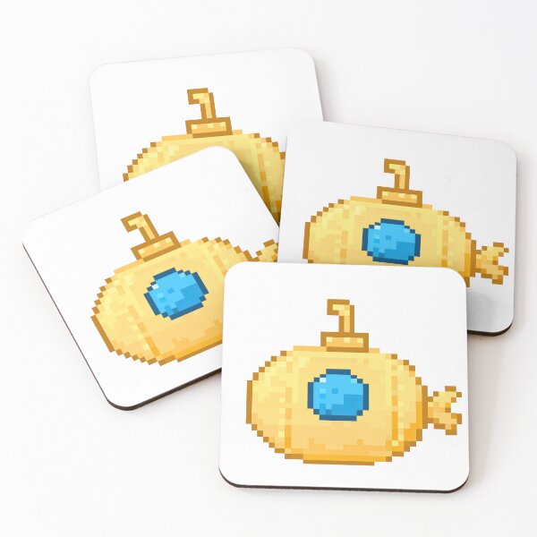 Item preview, Pixel Art Yellow Submarine — Retro Golden Ocean Adventure Illustration designed and sold by M&E little things.