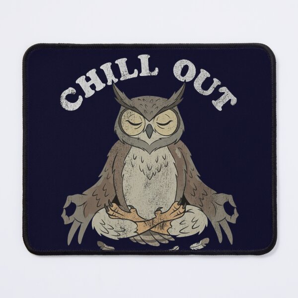 Item preview, Chill Out Owl Meditation Yoga Mindfulness designed and sold by Covent Vaughn.