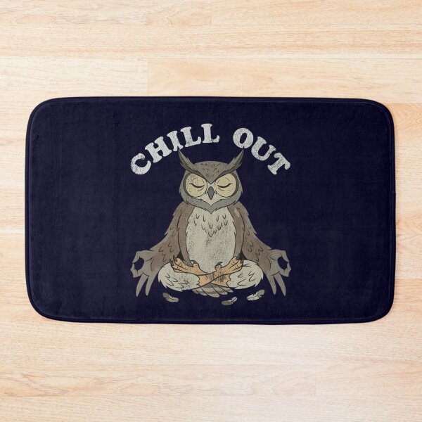 Item preview, Chill Out Owl Meditation Yoga Mindfulness designed and sold by Covent Vaughn.