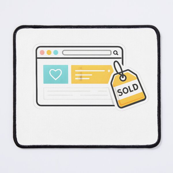 Item preview, Digital Landlord Website Flipping Design – Minimal Browser Window Sold Tag Illustration for Web Entrepreneurs designed and sold by Divakar Fashion.