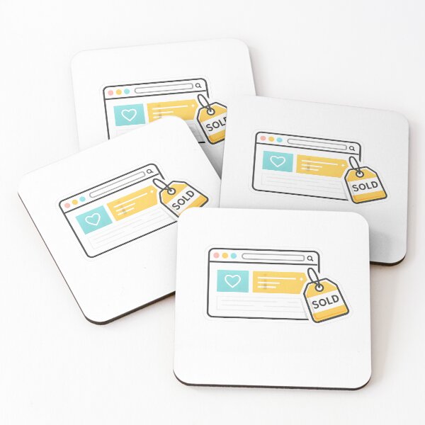 Item preview, Digital Landlord Website Flipping Design – Minimal Browser Window Sold Tag Illustration for Web Entrepreneurs designed and sold by Divakar Fashion.