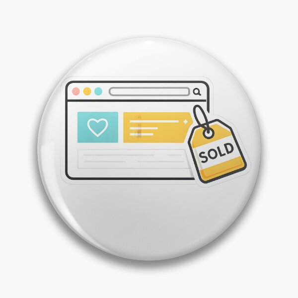Item preview, Digital Landlord Website Flipping Design – Minimal Browser Window Sold Tag Illustration for Web Entrepreneurs designed and sold by Divakar Fashion.