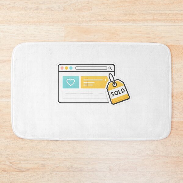 Item preview, Digital Landlord Website Flipping Design – Minimal Browser Window Sold Tag Illustration for Web Entrepreneurs designed and sold by Divakar Fashion.