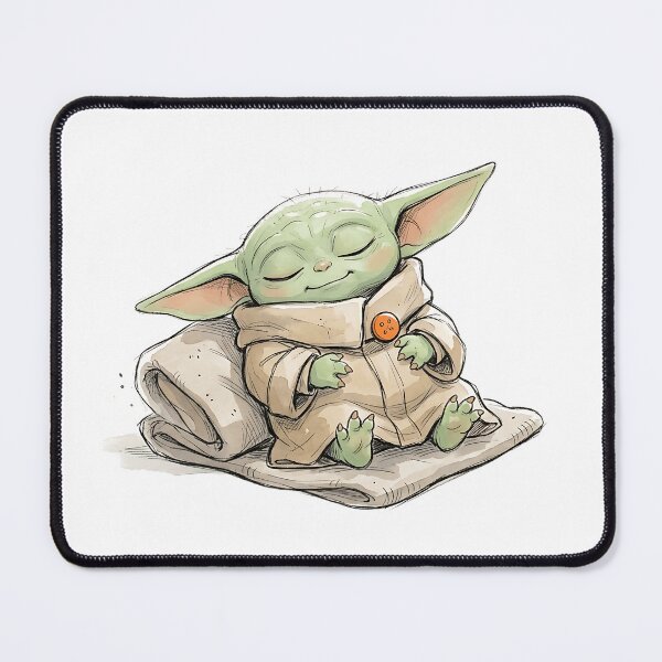 Item preview, BABY YODA RESTING PEACEFULLY designed and sold by LIS AND MELIVERSO.