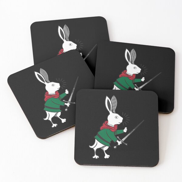 Item preview, Classic Medieval Marginalia Running Hare designed and sold by ojmquedcfkx12.