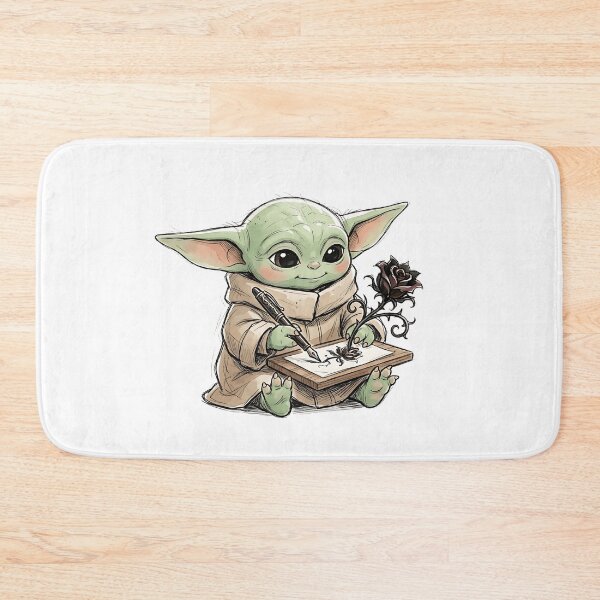 Item preview, BABY YODA DRAWING GOTHIC FLOWER designed and sold by LIS AND MELIVERSO.