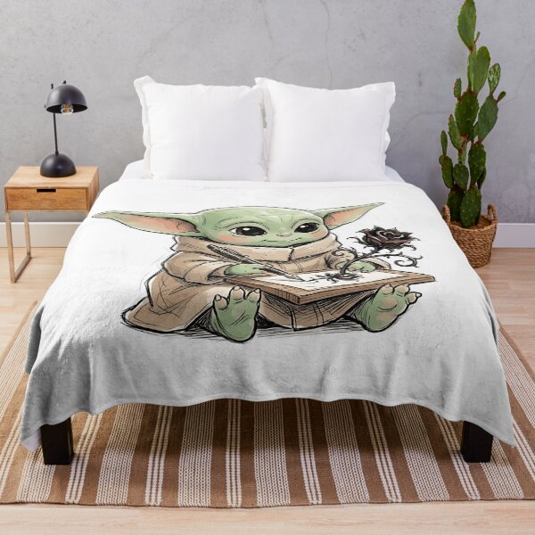 Item preview, BABY YODA DRAWING GOTHIC FLOWER designed and sold by LIS AND MELIVERSO.