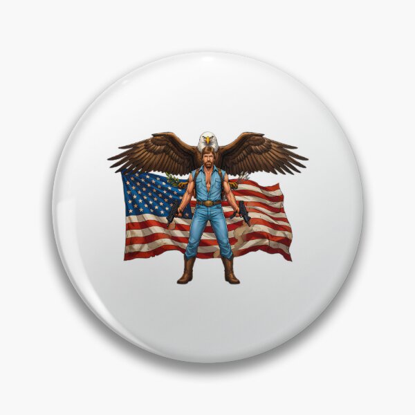 Item preview, Patriotic Action Hero - Chuck Norris designed and sold by zarkazman.