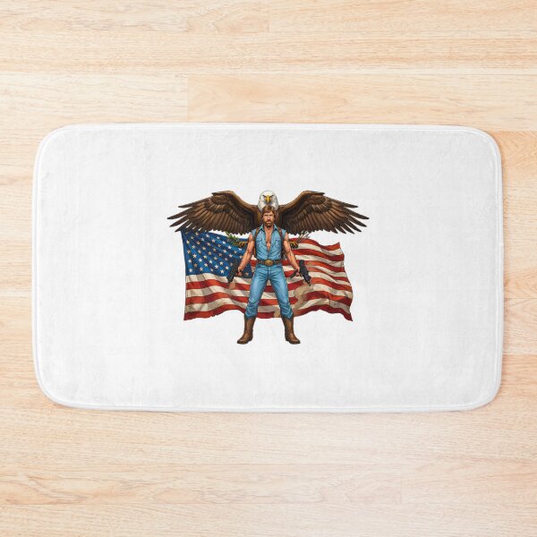 Item preview, Patriotic Action Hero - Chuck Norris designed and sold by zarkazman.