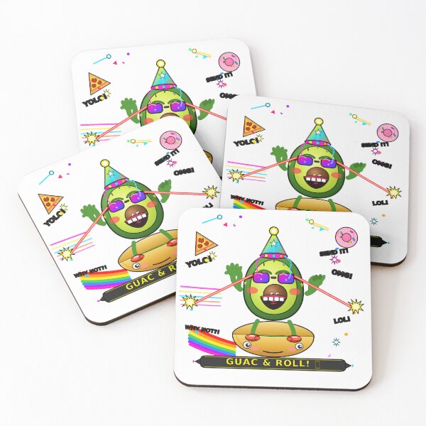 Item preview, Funny Avocado Riding Taco Sticker  designed and sold by Mood.exe.