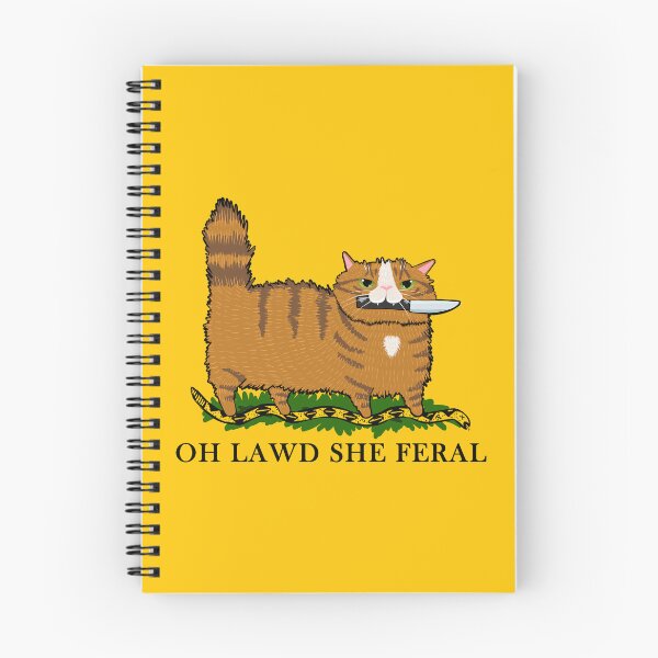 Item preview, Oh Lawd She Feral Ginger Cat designed and sold by KilkennyCat Art.