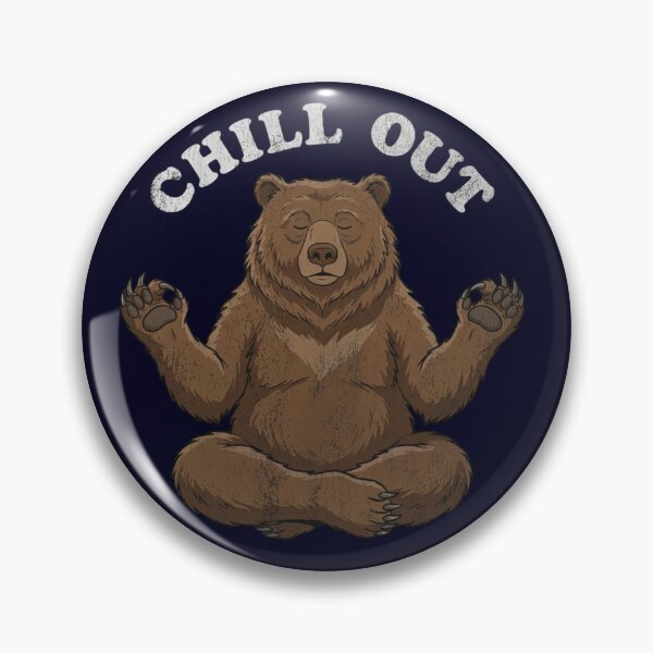 Item preview, Chill Out Meditating Bear Yoga Relaxation Mindfulness designed and sold by Covent Vaughn.