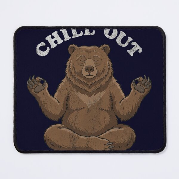 Item preview, Chill Out Meditating Bear Yoga Relaxation Mindfulness designed and sold by Covent Vaughn.