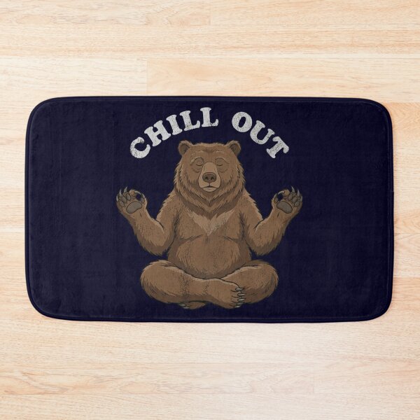 Item preview, Chill Out Meditating Bear Yoga Relaxation Mindfulness designed and sold by Covent Vaughn.