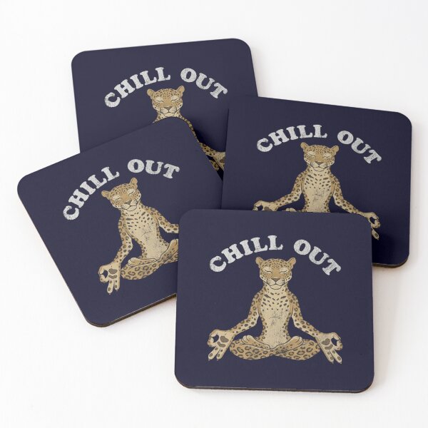 Item preview, Chill Out Leopard Meditation Yoga Mindfulness Animal Lover designed and sold by Covent Vaughn.