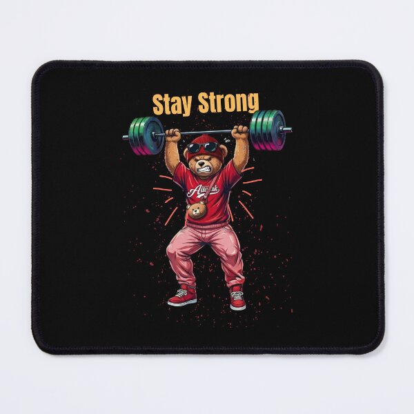 Item preview, Stay Strong Gym Bear Motivation designed and sold by M.Store.