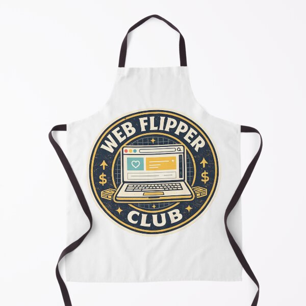 Item preview, Vintage Web Flipper Club Badge – Retro Website Flipping Laptop Emblem for Digital Entrepreneurs designed and sold by Divakar Fashion.