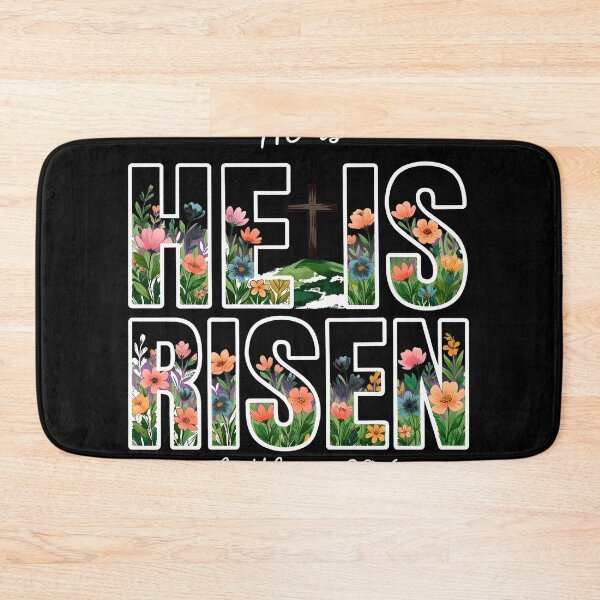Item preview, He Is Risen T-Shirt Floral Watercolor Cross Design | Easter Christian Apparel Gift | Matthew 28:6 Religious Statement Tee designed and sold by Dmo3HarkoArt.