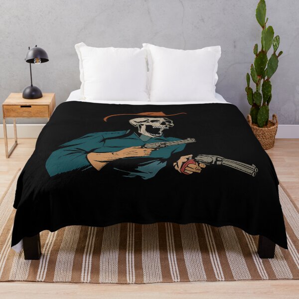 Item preview, Vintage Skeleton Gunslinger Cowboy Art designed and sold by ojmquedcfkx12.