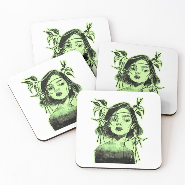 Item preview, FUCHSIA FLOWER CROWN WOMAN NEON LIME designed and sold by melyverso.