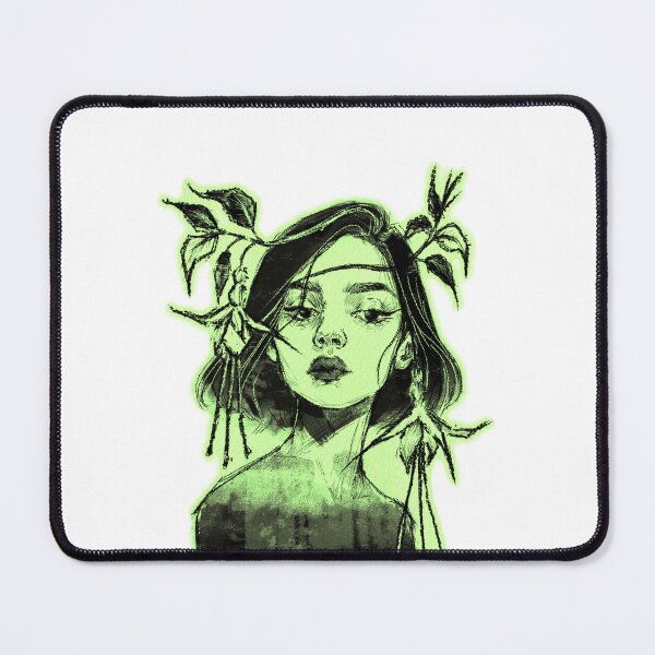Item preview, FUCHSIA FLOWER CROWN WOMAN NEON LIME designed and sold by melyverso.