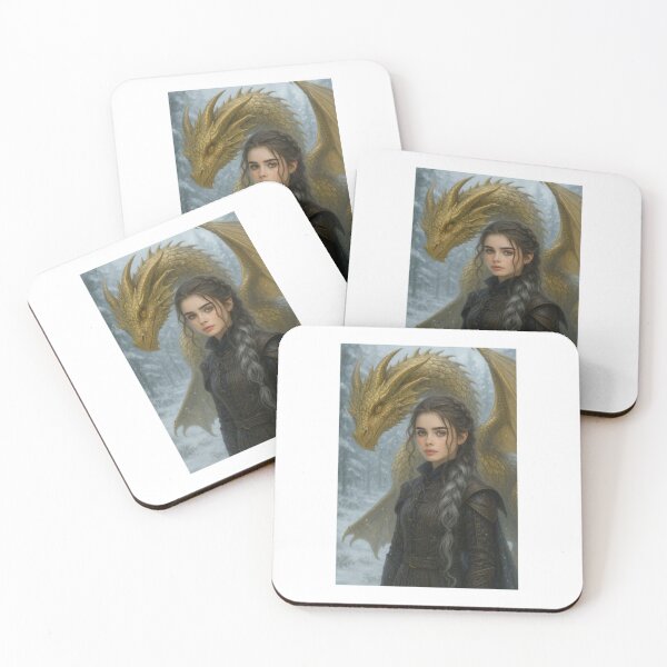Item preview, Violet Sorrengail and Andarna in the snow designed and sold by biblio_phile.