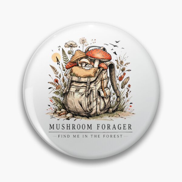 Item preview, Minimalist Mushroom Forager Shirt – Forest Aesthetic Nature Design designed and sold by FunForgeStudio.