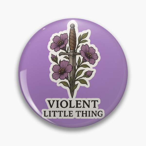 Item preview, Violent Little Thing Quote  designed and sold by biblio_phile.