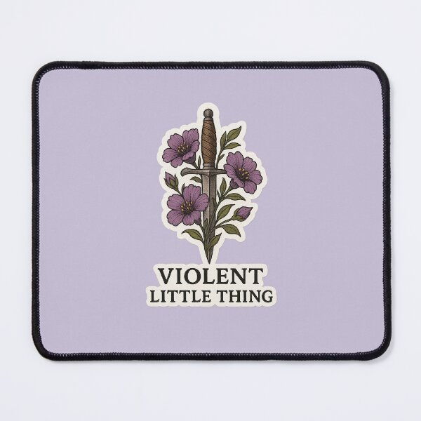 Item preview, Violent Little Thing Quote designed and sold by biblio_phile.