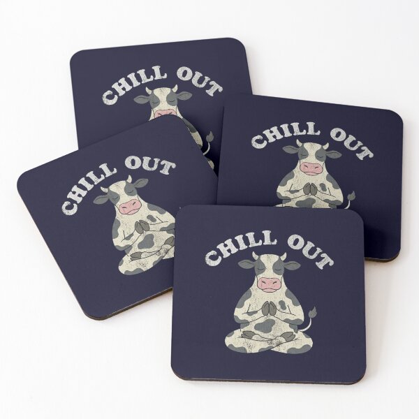 Item preview, Chill Out Meditating Cow Yoga Mindfulness designed and sold by Covent Vaughn.
