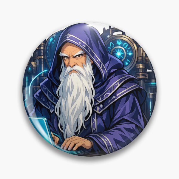 Item preview, Code Wizard - Fantasy Tech Programmer Art designed and sold by Rouge Reverie Studio.