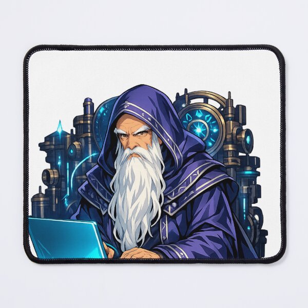 Artikelvorschau, Code Wizard – Fantasy Tech Programmiererkunst entworfen und verkauft von Rouge Reverie Studio.