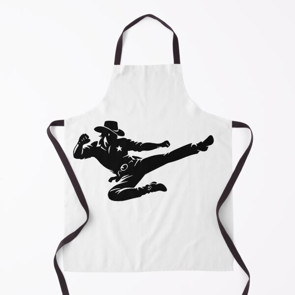 Item preview, Legendary Flying Kick Cowboy Silhouette – Minimalist Action Hero Martial Arts Design designed and sold by Divakar Fashion.
