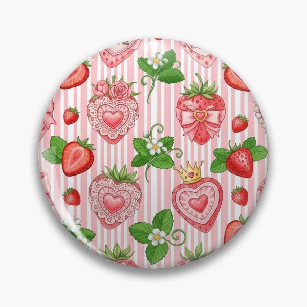 Item preview, Strawberries and Pinstripes designed and sold by phosfene.