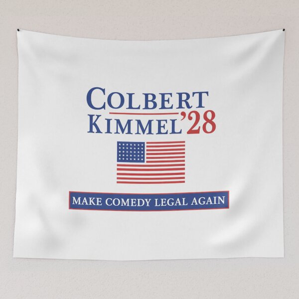 Item preview, Colbert Kimmel 2028 Campaign - Make Comedy Legal Again designed and sold by WildHeartsStore.