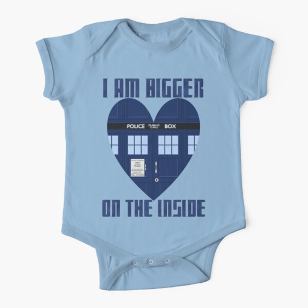 Bigger on the Inside Short Sleeve Baby One-Piece