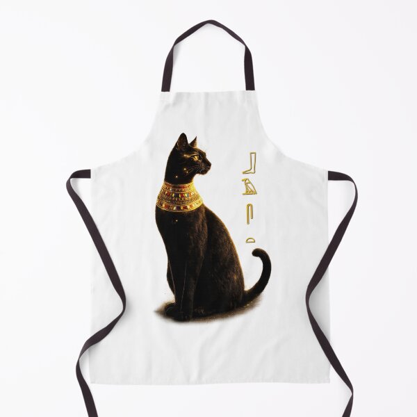 Item preview, Sacred Bastet Cat of Ancient Egypt – Black Egyptian Cat Art designed and sold by TuyaArts.