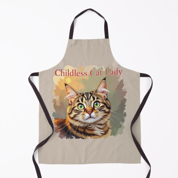 Item preview, Childless Cat Lady Tabby Charm Portrait designed and sold by taiche.