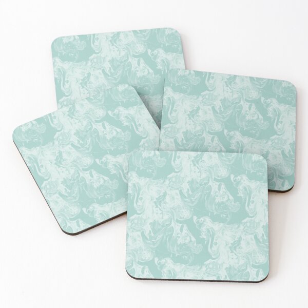 Item preview, Teal Medium Sea Green Cream Marble Pattern designed and sold by burbankdesigns.