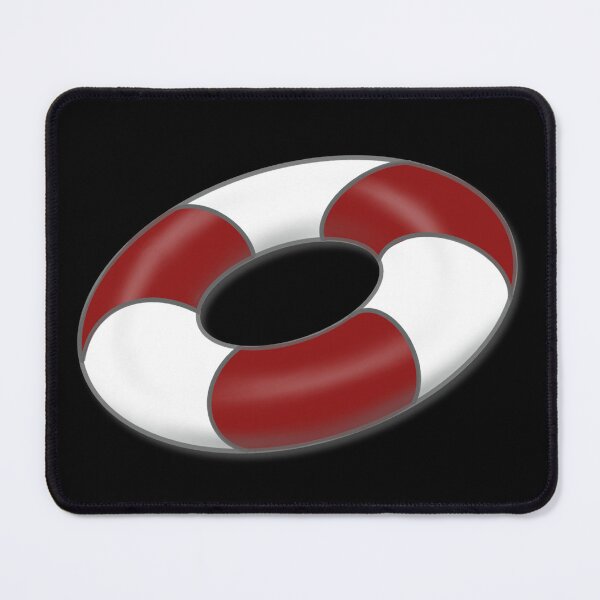 Item preview, Cute Red White Lifebuoy – Summer Beach Vibes Float Ring Design designed and sold by Arts17N.