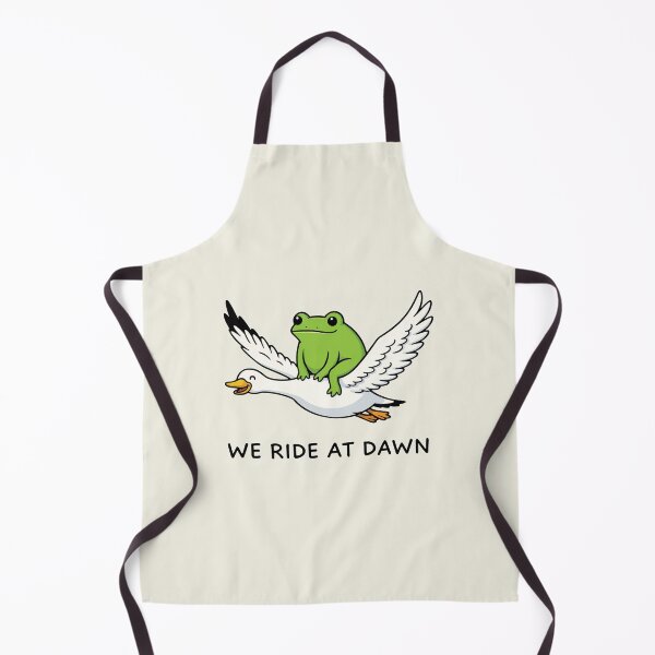 Item preview, We Ride at Dawn Funny Frog and Goose 1717 Chaotic Animal Whimsical Gamer designed and sold by Kovav.