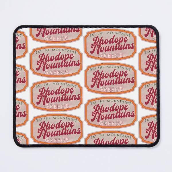 Item preview, Rhodope Mountains, Greece, Ski, textured skiing badge designed and sold by Wanderful-roads.