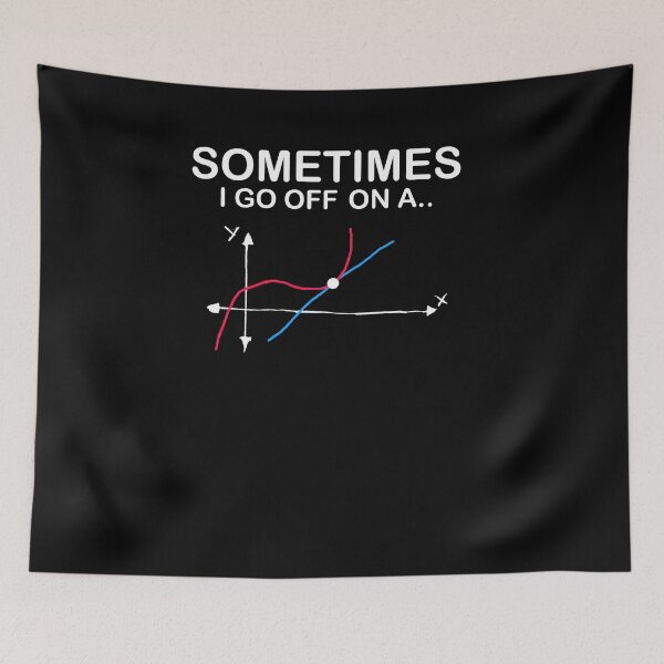 Item preview, Nerdy Go Off On Tangent Pun Math Research Nerd Geek T-Shirt designed and sold by LookTwice.