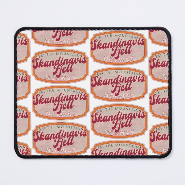 Item preview, Skandinaviske Fjell, Norway, Ski, textured skiing badge designed and sold by Wanderful-roads.