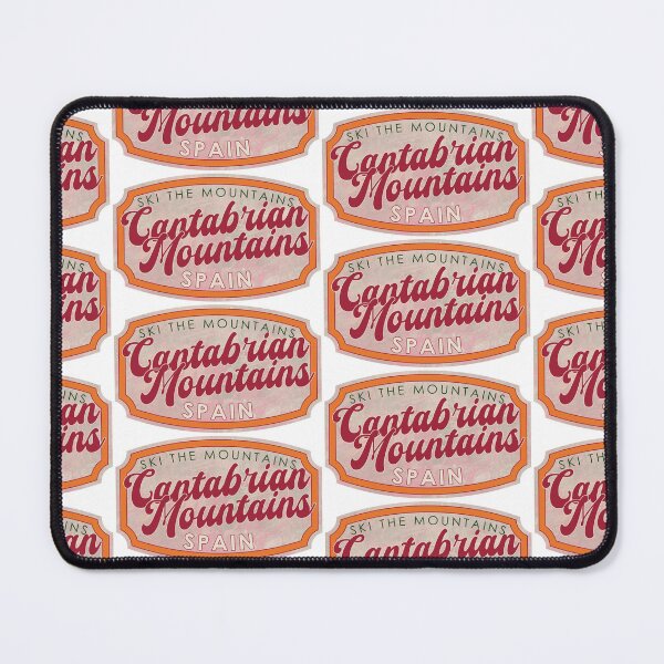 Item preview, Cantabrian Mountains, Spain, Ski, textured skiing badge designed and sold by Wanderful-roads.