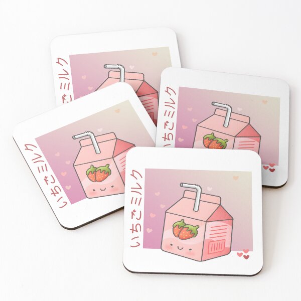 Artikelvorschau, Erdbeermilch Kampf oder Flucht Kawaii-Design entworfen und verkauft von LipSmack.
