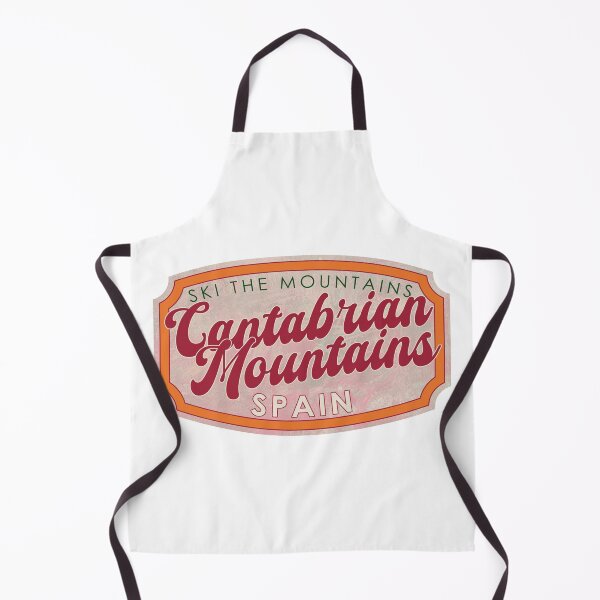 Item preview, Cantabrian Mountains, Spain, Ski, textured skiing badge designed and sold by Wanderful-roads.