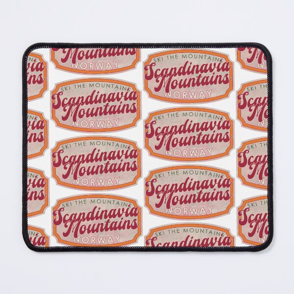 Item preview, Scandinavian Mountains, Norway, Ski, textured skiing badge designed and sold by Wanderful-roads.