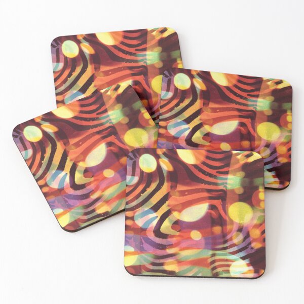 Item preview, Boho Abstract Ikat Pattern with Warm Light Glow designed and sold by trajeado14.