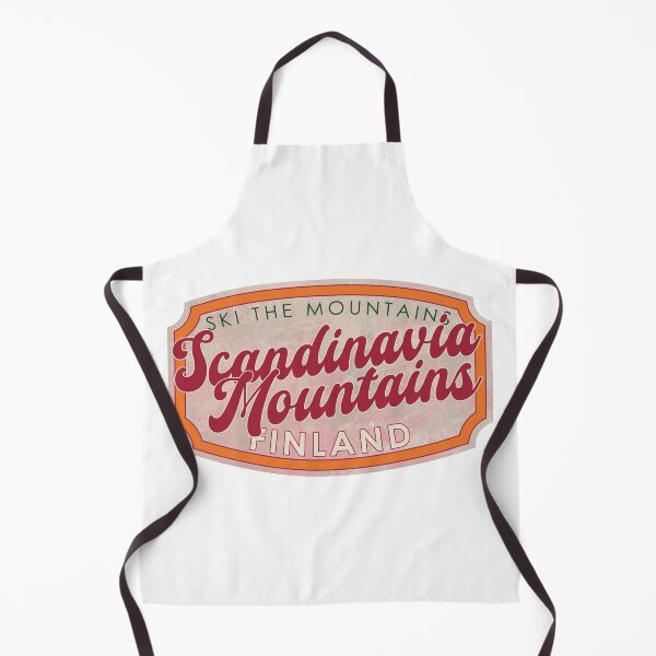 Item preview, Scandinavian Mountains, Finland, Ski, textured skiing badge designed and sold by Wanderful-roads.